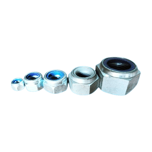 Nylock Nut – features a nylon insert that prevents loosening, providing reliable locking performance in high-vibration environments.